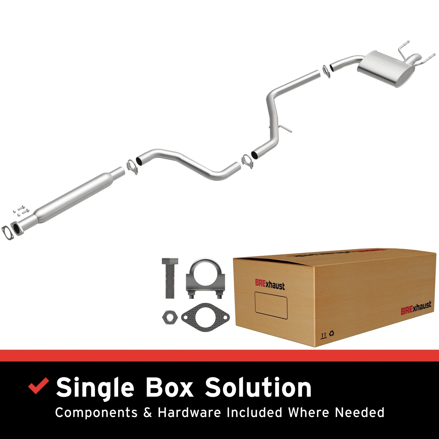 Fits 2013-2016 Chevrolet Direct-Fit Replacement Exhaust System